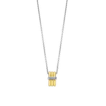 Ti Sento Milano Two-Tone Art Deco Style Pendant