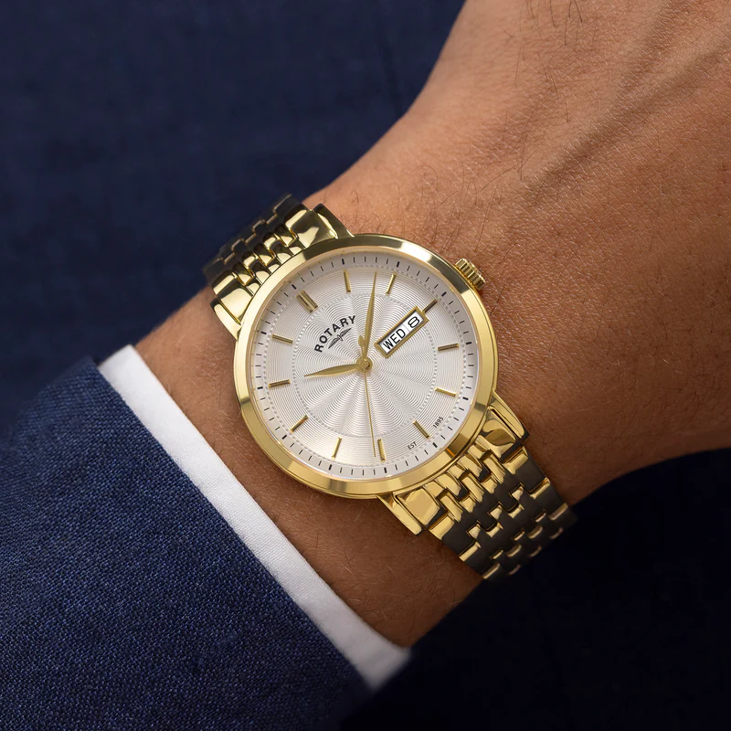 Rotary Gents Gold Heritage Watch