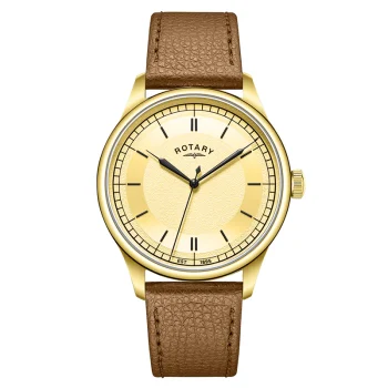 Rotary Gents Brown Leather Strap Heritage Watch