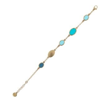 Aquaforte Gold Marine Oval Bracelet