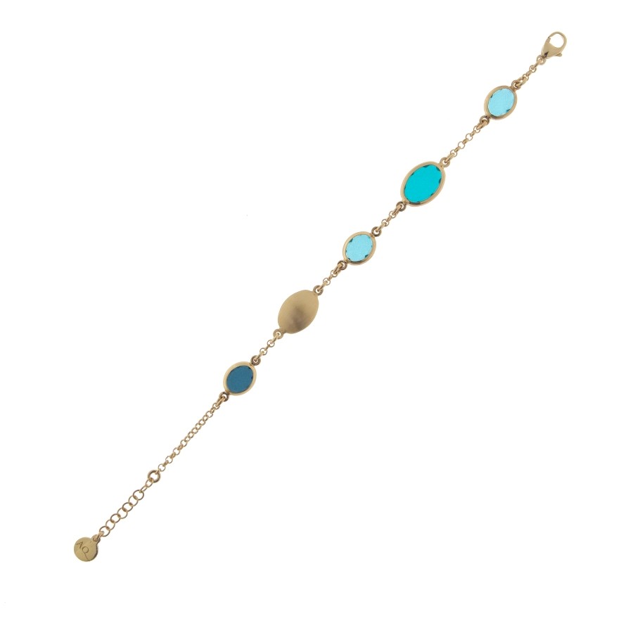 Aquaforte Gold Marine Oval Bracelet