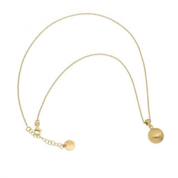 Aquaforte Gold Brushed Disc Pendant