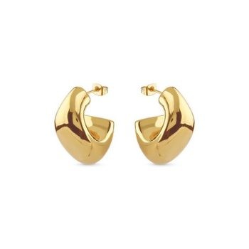 Guess Gold Chunky Hoop Earrings