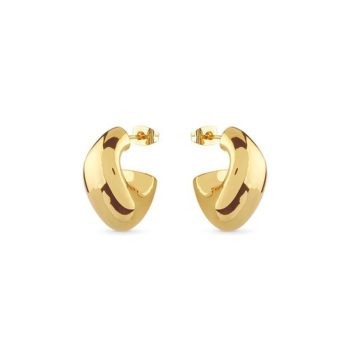 Guess Gold Chunky Hoop Earrings