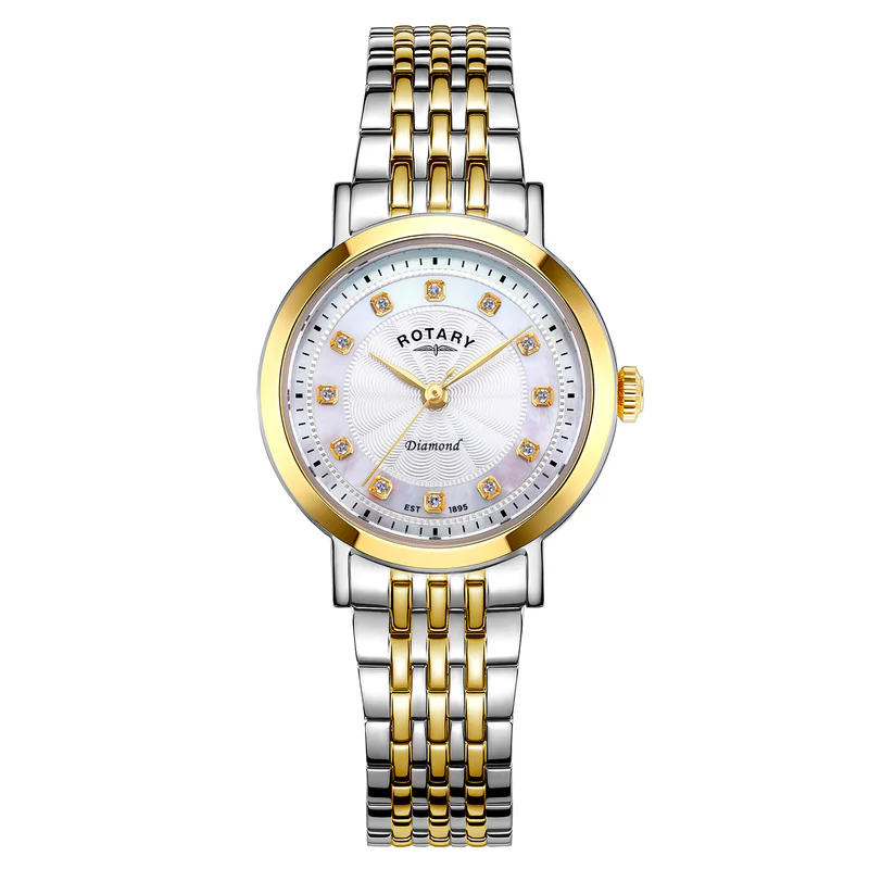 Rotary Ladies Two-Tone Heritage Diamond Dial Watch