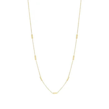 9ct Yellow Gold Bar Necklet