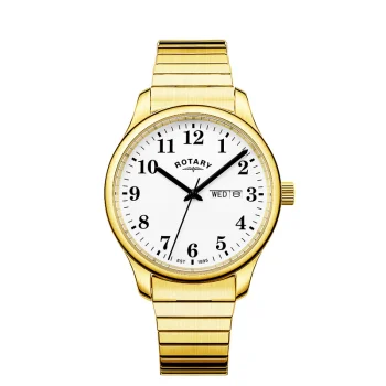 Rotary Gents Gold Expandable Heritage Altera Watch