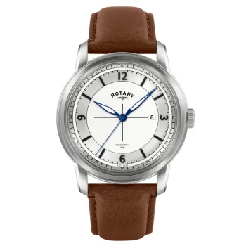 Rotary Gents Brown Strap Heritage Watch