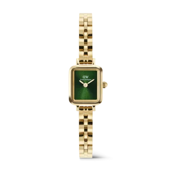 Daniel Wellington Gold Green Rectangular Dial Watch