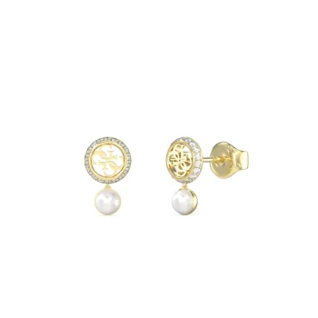 Guess Gold Pearl Stud Earring
