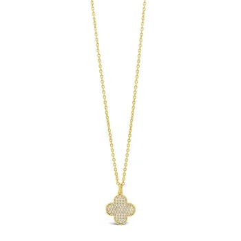 Absolute Jewel Gold Cluster Clover Pendant
