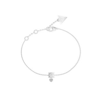 Guess Silver Cluster Crystal Bracelet