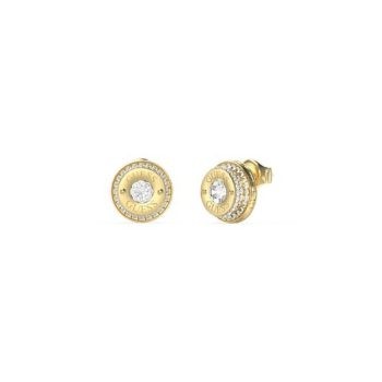 Guess Gold Crystal Stud Earrings