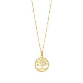 9ct Yellow Gold Tree of Life Pendant