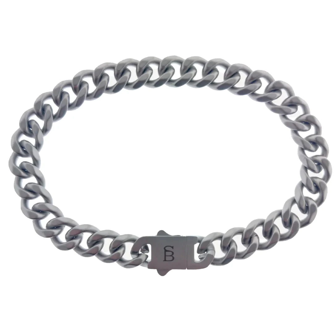 Steel & Barnett Matt Silver Valence Vic Bracelet
