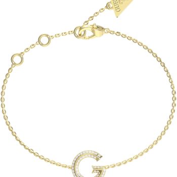 Guess Gold Crystal G Bracelet