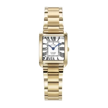 Jacques Du Manoir Gold Square Roman Numeral Dial Watch