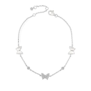 Sterling Silver Butterfly Bracelet