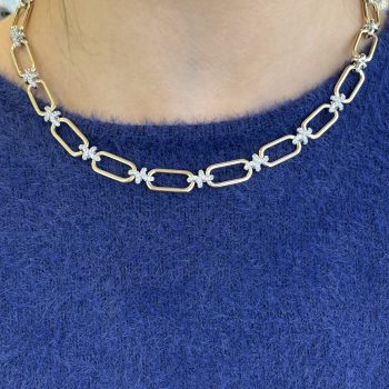 Absolute Gold Oval Link Necklace