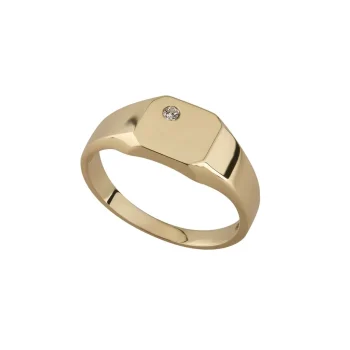 9ct Yellow Gold Square Signet Ring