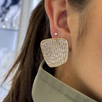 Absolute Gold Pave Statement Earrings