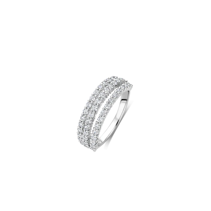 Ti Sento Milano Silver 3 Layer Ring