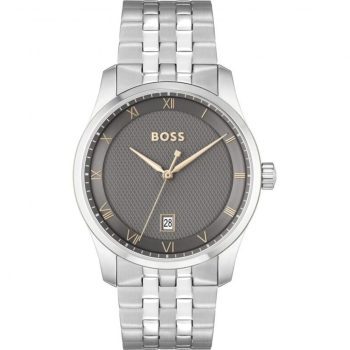 Boss Gents Silver Bracelet Strap Grey Dial Watch