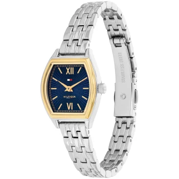 Tommy Hilfiger Ladies Silver Navy Dial Watch
