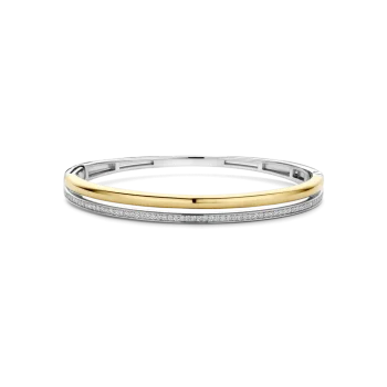 Ti Sento Milano Two-Tone Double Bangle (size L)