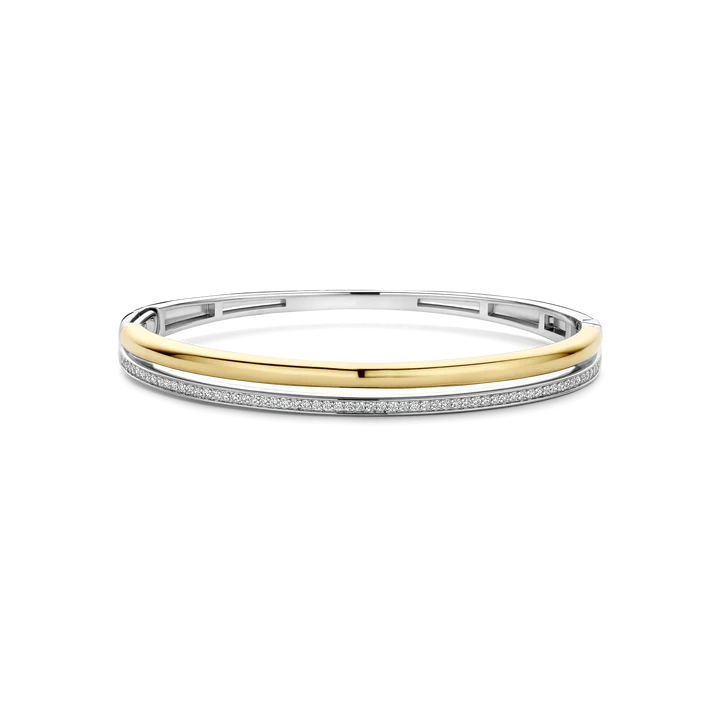 Ti Sento Milano Two-Tone Double Bangle (size L)