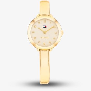 Tommy Hilfiger Ladies Gold Bangle Bracelet Watch