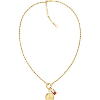 Tommy Hilfiger Ladies Gold Charm Necklace