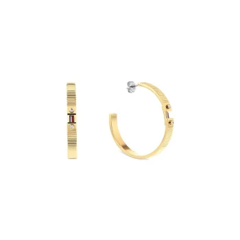 Tommy Hilfiger Ladies Gold Hoop Earrings