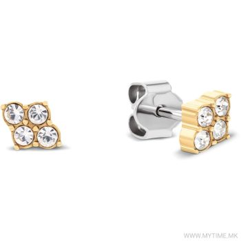 Tommy Hilfiger Ladies Gold 4 Stone Stud Earrings