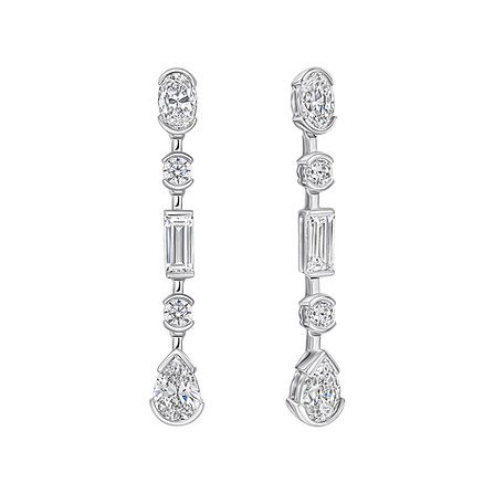Diamonfire Elongated Cubic Zirconia Earrings