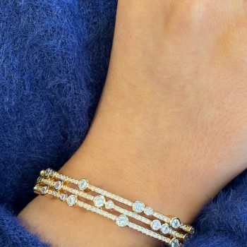 Absolute Gold Crystal Bubble Bangle
