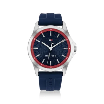 Tommy Hilfiger Gents Navy Rubber Strap Watch