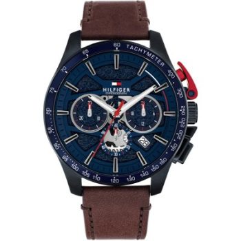 Tommy Hilfiger Gents Brown Leather Strap Watch