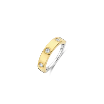 Ti Sento Milano Gold Zirconia Band Ring