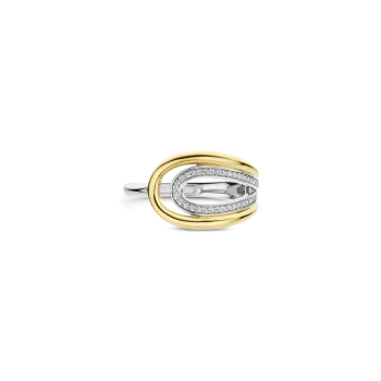 Ti Sento Milano Two-Tone Open Pave Ring