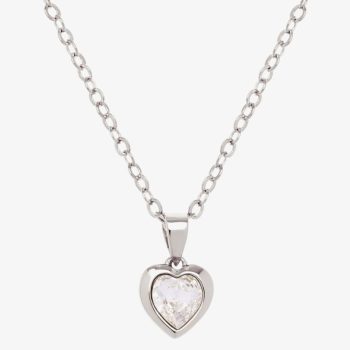 Ted Baker Silver Crystal Heart Pendant
