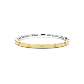 Ti Sento Milano Gold Stone Set Bangle