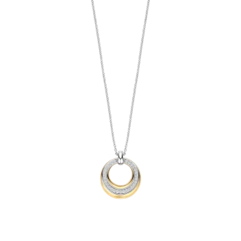 Ti Sento Milano Two-Tone Open Circle Pendant