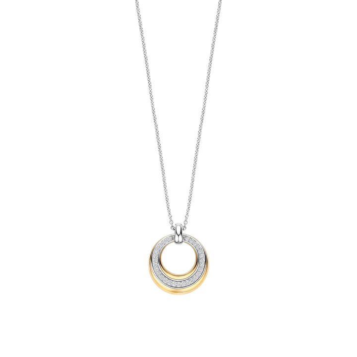 Ti Sento Milano Two-Tone Open Circle Pendant