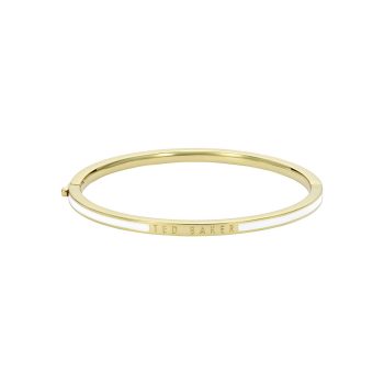 Ted Baker Gold White Enamel Bangle