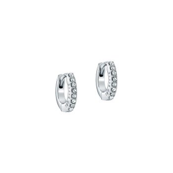 Ted Baker Silver Crystal Mini Hoop Earrings