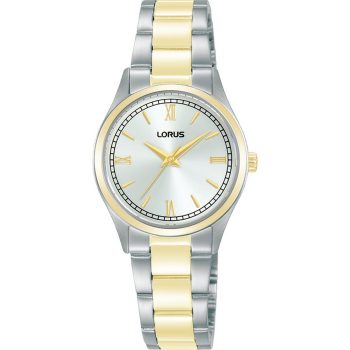 Lorus Ladies Two-Tone White Dial Watch