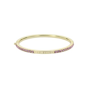 Ted Baker Gold Pale Pink Stone Bangle
