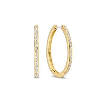 Ti Sento Milano Gold Tennis Hoops