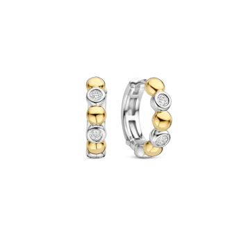 Ti Sento Milano Two-Tone Bubble Hoop Earrings